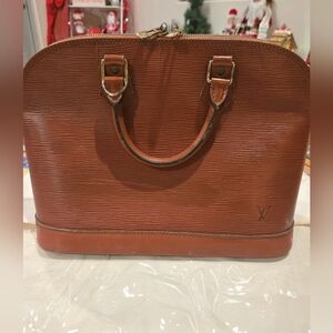 Authentic Louis Vuitton Brown Alma PM